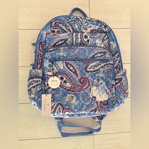 Vera Bradley x Disney XL Campus Backpack - Cinderella Paisley NWT